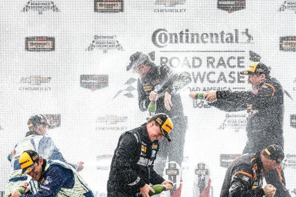 IMSA Continental Tire SportsCar Challenge
Road America 120
Road America, Elkhart Lake, WI USA
Saturday 5 August 2017
27, Mazda, Mazda MX-5, ST, Britt Casey Jr, Tom Long, 25, Mazda, Mazda MX-5, ST, Chad McCumbee, Stevan McAleer, 56, Porsche, Porsche Cayman, ST, Jeff Mosing, Eric Foss, podium, champagne
World Copyright: Michael L. Levitt
LAT Images IMSA Continental Tire SportsCar Challenge
Road America 120
Road America, Elkhart Lake, WI USA
Saturday 5 August 2017
27, Mazda, Mazda MX-5, ST, Britt Casey Jr, Tom Long, 25, Mazda, Mazda MX-5, ST, Chad McCumbee, Stevan McAleer, 56, Porsche, Porsche Cayman, ST, Jeff Mosing, Eric Foss, podium, champagne
World Copyright: Michael L. Levitt
LAT Images