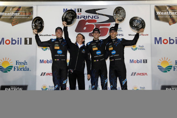 2017 IMSA WeatherTech SportsCar Championship
Mobil 1 Twelve Hours of Sebring
Sebring International Raceway, Sebring, FL USA
Saturday 18 March 2017
10, Cadillac DPi, P, Ricky Taylor, Jordan Taylor, Alexander Lynn, podium
World Copyright: Michael L. Levitt/LAT Images
ref: Digital Image levitt_seb_0317-31901 2017 IMSA WeatherTech SportsCar Championship
Mobil 1 Twelve Hours of Sebring
Sebring International Raceway, Sebring, FL USA
Saturday 18 March 2017
10, Cadillac DPi, P, Ricky Taylor, Jordan Taylor, Alexander Lynn, podium
World Copyright: Michael L. Levitt/LAT Images
ref: Digital Image levitt_seb_0317-31901