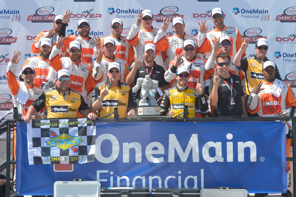 NASCAR XFINITY Series
One Main Financial 200
Dover International Speedway, Dover, DE USA
Saturday 3 June 2017
Kyle Larson, ParkerStore Chevrolet Camaro, celebrates in Victory Lane.
World Copyright: John K Harrelson
LAT Images
ref: Digital Image 17DOV1jh_05186 NASCAR XFINITY Series
One Main Financial 200
Dover International Speedway, Dover, DE USA
Saturday 3 June 2017
Kyle Larson, ParkerStore Chevrolet Camaro, celebrates in Victory Lane.
World Copyright: John K Harrelson
LAT Images
ref: Digital Image 17DOV1jh_05186