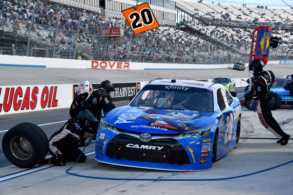 NASCAR XFINITY Series
Use Your Melon Drive Sober 200
Dover International Speedway, Dover, DE USA
Saturday 30 September 2017
Erik Jones, Pixel Pals/GameStop Toyota Toyota Camry
World Copyright: Rusty Jarrett
LAT Images NASCAR XFINITY Series
Use Your Melon Drive Sober 200
Dover International Speedway, Dover, DE USA
Saturday 30 September 2017
Erik Jones, Pixel Pals/GameStop Toyota Toyota Camry
World Copyright: Rusty Jarrett
LAT Images