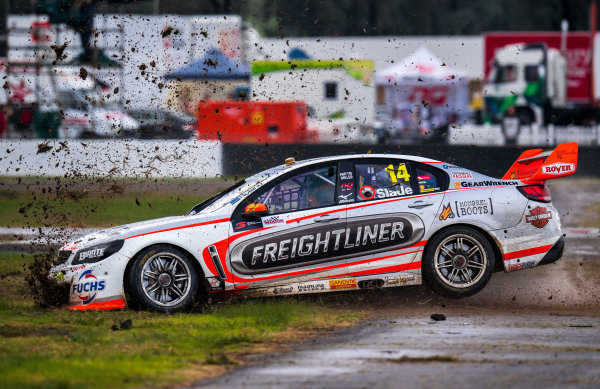 2017 Supercars Championship Round 5. 
Winton SuperSprint, Winton Raceway, Victoria, Australia.
Friday May 19th to Sunday May 21st 2017.
Tim Slade drives the #14 Freightliner Racing Holden Commodore VF.
World Copyright: Daniel Kalisz/LAT Images
Ref: Digital Image 190517_VASCR5_DKIMG_3431.JPG