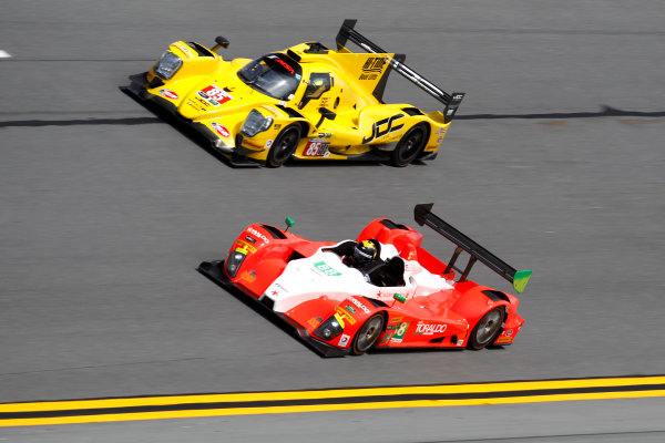 2017 Rolex 24 Hours.
Daytona, Florida, USA
Thursday 26 January 2017.
#88 Starworks Motorsport ORECA FLM09: Scott Mayer, James Dayson, Alex Popow, Sebastian Saavedra; #85 JDC/Miller Motorsports ORECA 07: Misha Goikhberg, Chris Miller, Stephen Simpson, Mathias Beche
World Copyright: Alexander Trienitz/LAT Images
ref: Digital Image 2017-24h-Daytona-AT2-0646