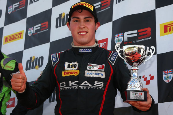 2016 BRDC F3 Championship,
Donington Park, Leicestershire. 10th - 11th September 2016.
Thomas Randle (AUS) Douglas Motorsport BRDC F3
World Copyright: Ebrey / LAT Photographic. 2016 BRDC F3 Championship,
Donington Park, Leicestershire. 10th - 11th September 2016.
Thomas Randle (AUS) Douglas Motorsport BRDC F3
World Copyright: Ebrey / LAT Photographic.