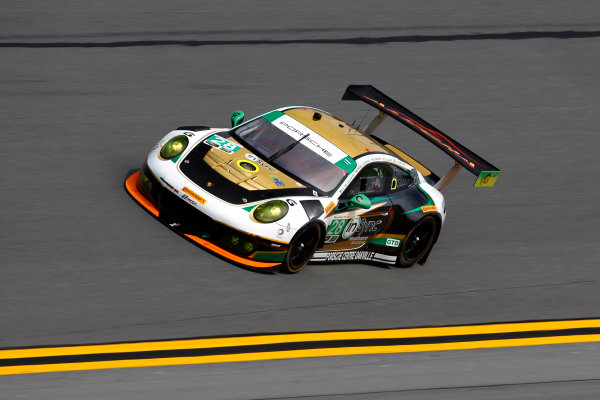 2017 Rolex 24 Hours.
Daytona, Florida, USA
Thursday 26 January 2017.
#28 Alegra Motorsports Porsche 911 GT3 R: Daniel Morad, Jesse Lazare, Carlos de Quesada, Michael de Quesada, Michael Christensen
World Copyright: Alexander Trienitz/LAT Images
ref: Digital Image 2017-24h-Daytona-AT2-0787