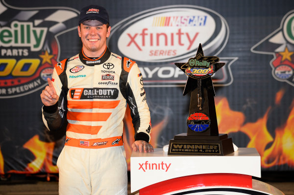 NASCAR XFINITY Series
O’Reilly Auto Parts 300
Texas Motor Speedway
Fort Worth, TX USA
Saturday 4 November 2017
Erik Jones, GameStop Call of Duty WWII Toyota Camry, celebrates in victory Lane.
World Copyright: John K Harrelson
LAT Images NASCAR XFINITY Series
O’Reilly Auto Parts 300
Texas Motor Speedway
Fort Worth, TX USA
Saturday 4 November 2017
Erik Jones, GameStop Call of Duty WWII Toyota Camry, celebrates in victory Lane.
World Copyright: John K Harrelson
LAT Images