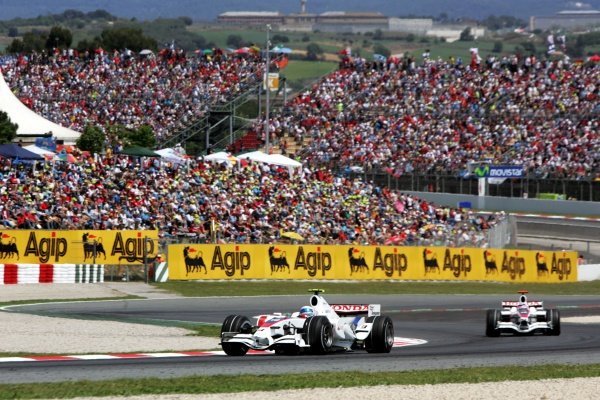 Anthony Davidson (GBR) Super Aguri F1 SA08A 
Formula One World Championship, Rd 4, Spanish Grand Prix, Race Day, Barcelona, Spain, Sunday 27 April 2008.
