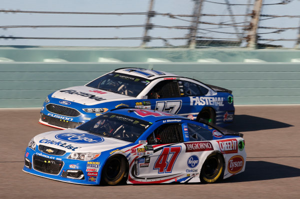 Monster Energy NASCAR Cup Series
Ford EcoBoost 400
Homestead-Miami Speedway, Homestead, FL USA
Sunday 19 November 2017
AJ Allmendinger, JTG Daugherty Racing, Kroger ClickList Chevrolet SS
World Copyright: Matthew T. Thacker
LAT Images Monster Energy NASCAR Cup Series
Ford EcoBoost 400
Homestead-Miami Speedway, Homestead, FL USA
Sunday 19 November 2017
AJ Allmendinger, JTG Daugherty Racing, Kroger ClickList Chevrolet SS
World Copyright: Matthew T. Thacker
LAT Images