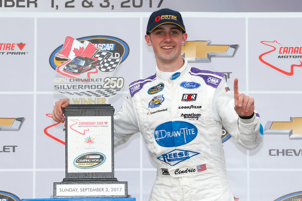 NASCAR Camping World Truck Series
Chevrolet Silverado 250
Canadian Tire Motorsport Park
Bowmanville, ON CAN
Sunday 3 September 2017
Austin Cindric, Draw-Tite\Reese Ford F150 celebrates in victory lane
World Copyright: Russell LaBounty
LAT Images NASCAR Camping World Truck Series
Chevrolet Silverado 250
Canadian Tire Motorsport Park
Bowmanville, ON CAN
Sunday 3 September 2017
Austin Cindric, Draw-Tite\Reese Ford F150 celebrates in victory lane
World Copyright: Russell LaBounty
LAT Images