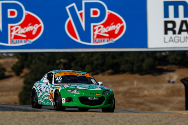 IMSA Continental Tire SportsCar Challenge
Mazda Raceway Laguna Seca 240
Mazda Raceway Laguna Seca
Monterey, CA USA
Friday 22 September 2017
26, Mazda, Mazda MX-5, ST, Andrew Carbonell, Liam Dwyer
World Copyright: Jake Galstad
LAT Images IMSA Continental Tire SportsCar Challenge
Mazda Raceway Laguna Seca 240
Mazda Raceway Laguna Seca
Monterey, CA USA
Friday 22 September 2017
26, Mazda, Mazda MX-5, ST, Andrew Carbonell, Liam Dwyer
World Copyright: Jake Galstad
LAT Images