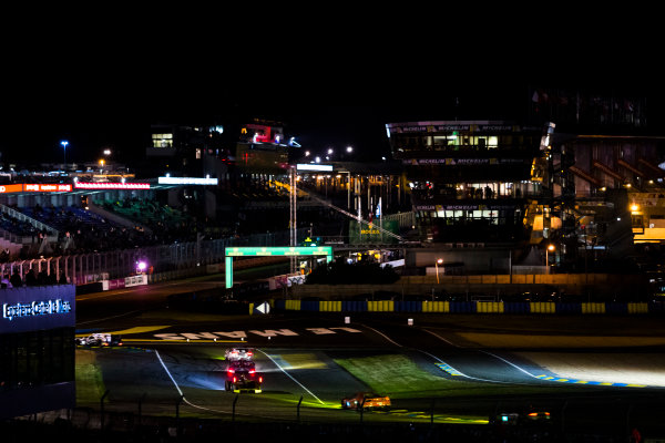 2016 Le Mans 24 Hours.
Circuit de la Sarthe, Le Mans, France.
Sunday 19 June 2016.
A view of the Ford Chicane and start/finish straight during the race.
Aston Martin Racing / Aston Martin Vantage - Nicki Thiim (DNK), Marco Sorensen (DNK), Darren Turner (GBR).
World Copyright: Zak Mauger/LAT Photographic
ref: Digital Image _79P8282 2016 Le Mans 24 Hours.
Circuit de la Sarthe, Le Mans, France.
Sunday 19 June 2016.
A view of the Ford Chicane and start/finish straight during the race.
Aston Martin Racing / Aston Martin Vantage - Nicki Thiim (DNK), Marco Sorensen (DNK), Darren Turner (GBR).
World Copyright: Zak Mauger/LAT Photographic
ref: Digital Image _79P8282