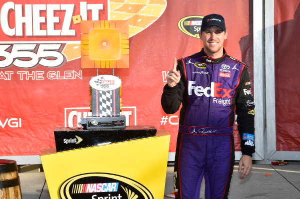 5-7 August, 2016, Watkins Glen, New York USA
Denny Hamlin, FedEx Freight Toyota Camry (11), celebrates in victory lane.
©2016, JohnHarrelson / LAT Photo USA 5-7 August, 2016, Watkins Glen, New York USA
Denny Hamlin, FedEx Freight Toyota Camry (11), celebrates in victory lane.
©2016, JohnHarrelson / LAT Photo USA