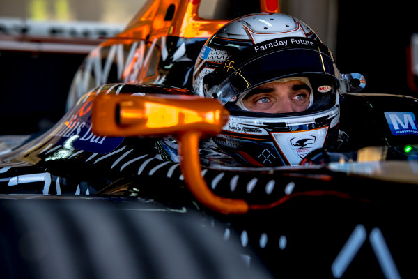 2016/2017 FIA Formula E Championship.
Marrakesh ePrix, Circuit International Automobile Moulay El Hassan, Marrakesh, Morocco.
Saturday 12 November 2016.
Jerome D'Ambrosio (BEL), Dragon Racing, Spark-Penske, Penske 701-EV. 
Photo: Zak Mauger/Jaguar Racing
ref: Digital Image _L0U6917