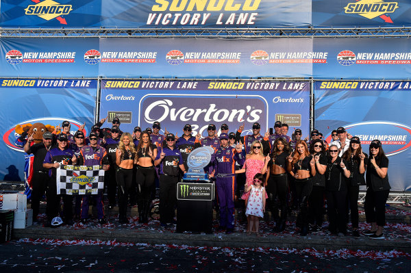 Monster Energy NASCAR Cup Series
Overton’s 301
New Hampshire Motor Speedway, Loudon, NH USA
Sunday 16 July 2017
Denny Hamlin, Joe Gibbs Racing, FedEx Office Toyota Camry wins
World Copyright: Rusty Jarrett
LAT Images