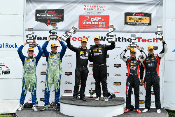 IMSA Continental Tire SportsCar Challenge
Lime Rock Park 120
Lime Rock Park, Lakeville, CT USA
Saturday 22 July 2017 
27, Mazda, Mazda MX-5, ST, Britt Casey Jr, Matt Fassnacht, 25, Mazda, Mazda MX-5, ST, Chad McCumbee, Stevan McAleer, 84, BMW, BMW 328i, ST, James Clay, Tyler Cooke
World Copyright: Richard Dole
LAT Images
ref: Digital Image RD_LRP_17_01185