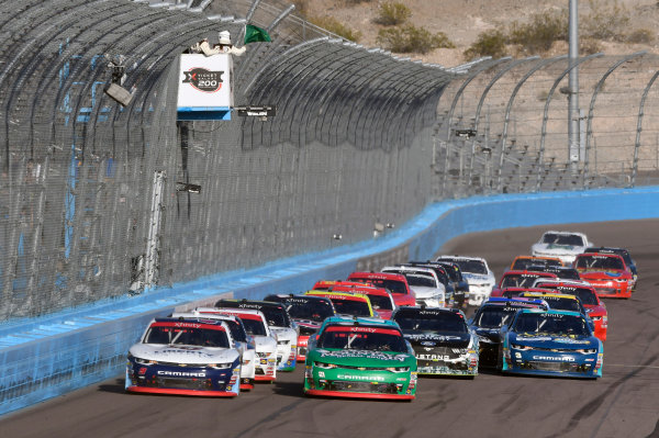 NASCAR XFINITY Series
Ticket Galaxy 200
Phoenix Raceway, Avondale, AZ USA
Saturday 11 November 2017
William Byron, Liberty University Chevrolet Camaro and Daniel Hemric, Smokey Mountain Snuff Chevrolet Camaro
World Copyright: Nigel Kinrade
LAT Images