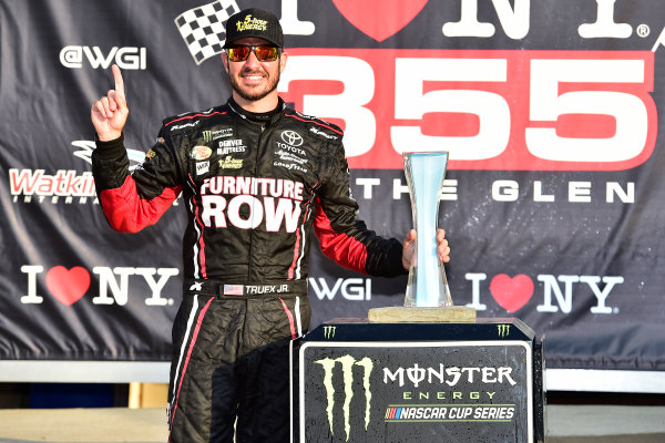 Monster Energy NASCAR Cup Series
I LOVE NEW YORK 355 at The Glen
Watkins Glen International, Watkins Glen, NY USA
Sunday 6 August 2017
Martin Truex Jr, Furniture Row Racing, Furniture Row/Denver Mattress Toyota Camry celebrates in victory lane
World Copyright: John Harrelson
LAT Images Monster Energy NASCAR Cup Series
I LOVE NEW YORK 355 at The Glen
Watkins Glen International, Watkins Glen, NY USA
Sunday 6 August 2017
Martin Truex Jr, Furniture Row Racing, Furniture Row/Denver Mattress Toyota Camry celebrates in victory lane
World Copyright: John Harrelson
LAT Images
