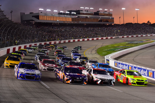 Monster Energy NASCAR Cup Series
Federated Auto Parts 400
Richmond Raceway, Richmond, VA USA
Saturday 9 September 2017
Dale Earnhardt Jr, Hendrick Motorsports, Axalta Chevrolet SS, Matt Kenseth, Joe Gibbs Racing, Hurricane Harvey Relief Toyota Camry, Denny Hamlin, Joe Gibbs Racing, FedEx Express Toyota Camry, AJ Allmendinger, JTG Daugherty Racing, Kroger ClickList Chevrolet SS.
World Copyright: John K Harrelson / LAT Images Monster Energy NASCAR Cup Series
Federated Auto Parts 400
Richmond Raceway, Richmond, VA USA
Saturday 9 September 2017
Dale Earnhardt Jr, Hendrick Motorsports, Axalta Chevrolet SS, Matt Kenseth, Joe Gibbs Racing, Hurricane Harvey Relief Toyota Camry, Denny Hamlin, Joe Gibbs Racing, FedEx Express Toyota Camry, AJ Allmendinger, JTG Daugherty Racing, Kroger ClickList Chevrolet SS.
World Copyright: John K Harrelson / LAT Images