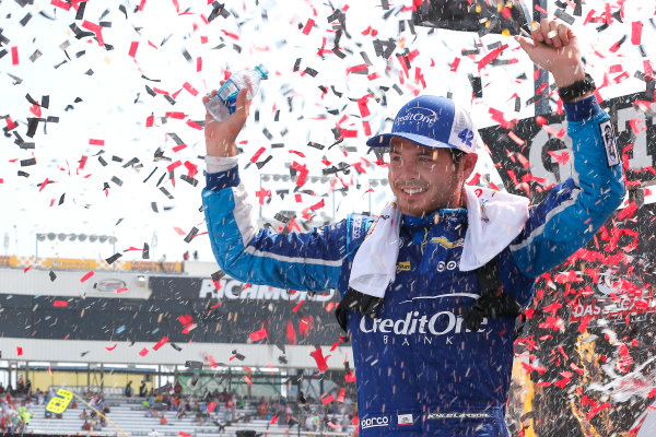 NASCAR Xfinity Series
ToyotaCare 250
Richmond International Raceway, Richmond, VA USA
Saturday 29 April 2017
Kyle Larson, Credit One Bank Chevrolet Camaro celebrates in victory lane
World Copyright: Russell LaBounty
LAT Images
ref: Digital Image 17RIC1Jrl_4647 NASCAR Xfinity Series
ToyotaCare 250
Richmond International Raceway, Richmond, VA USA
Saturday 29 April 2017
Kyle Larson, Credit One Bank Chevrolet Camaro celebrates in victory lane
World Copyright: Russell LaBounty
LAT Images
ref: Digital Image 17RIC1Jrl_4647