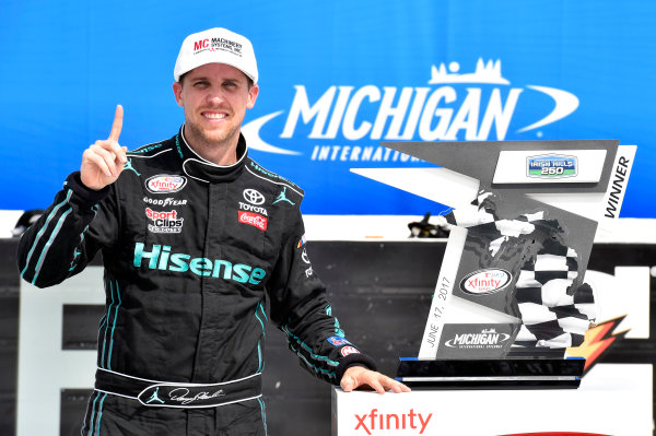 NASCAR XFINITY Series
Irish Hills 250
Michigan International Speedway, Brooklyn, MI USA
Saturday 17 June 2017
Denny Hamlin, Hisense Toyota Camry celebrates his win in Victory Lane
World Copyright: Nigel Kinrade
LAT Images NASCAR XFINITY Series
Irish Hills 250
Michigan International Speedway, Brooklyn, MI USA
Saturday 17 June 2017
Denny Hamlin, Hisense Toyota Camry celebrates his win in Victory Lane
World Copyright: Nigel Kinrade
LAT Images