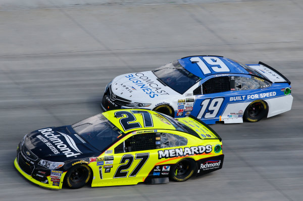 Monster Energy NASCAR Cup Series
Apache Warrior 400
Dover International Speedway, Dover, DE USA
Sunday 1 October 2017
Paul Menard, Richard Childress Racing, Richmond/Menards Chevrolet SS Daniel Suarez, Joe Gibbs Racing, Comcast / ARRIS Toyota Camry
World Copyright: Matthew T. Thacker
LAT Images Monster Energy NASCAR Cup Series
Apache Warrior 400
Dover International Speedway, Dover, DE USA
Sunday 1 October 2017
Paul Menard, Richard Childress Racing, Richmond/Menards Chevrolet SS Daniel Suarez, Joe Gibbs Racing, Comcast / ARRIS Toyota Camry
World Copyright: Matthew T. Thacker
LAT Images