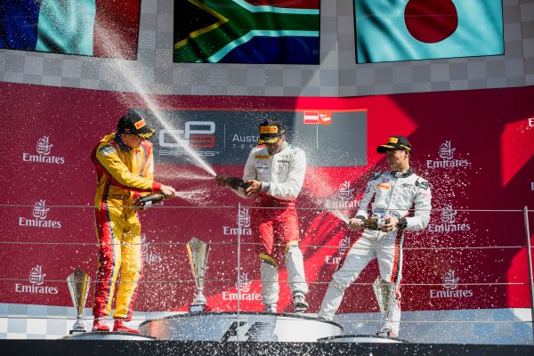 2017 GP3 Series Round 2.
Red Bull Ring, Spielberg, Austria.
Sunday 9 July 2017.
Giuliano Alesi (FRA, Trident), Raoul Hyman (RSA, Campos Racing) and Nirei Fukuzumi (JPN, ART Grand Prix).
Photo: Zak Mauger/GP3 Series Media Service.
ref: Digital Image _54I9670 2017 GP3 Series Round 2.
Red Bull Ring, Spielberg, Austria.
Sunday 9 July 2017.
Giuliano Alesi (FRA, Trident), Raoul Hyman (RSA, Campos Racing) and Nirei Fukuzumi (JPN, ART Grand Prix).
Photo: Zak Mauger/GP3 Series Media Service.
ref: Digital Image _54I9670