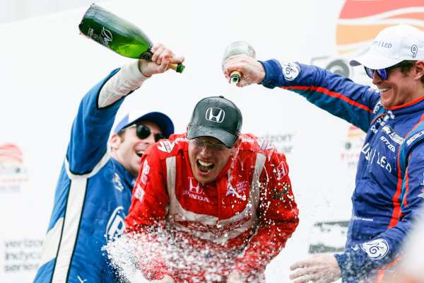 2017 Verizon IndyCar Series - Firestone Grand Prix of St. Petersburg
St. Petersburg, FL USA
Sunday 12 March 2017
Sebastien Bourdais , Simon Pagenaud , Scott Dixon celebrating in victory lane with champagne
World Copyright:Sam Cobb/LAT Images
ref: Digital Image cobb-stpete-170312-4767 2017 Verizon IndyCar Series - Firestone Grand Prix of St. Petersburg
St. Petersburg, FL USA
Sunday 12 March 2017
Sebastien Bourdais , Simon Pagenaud , Scott Dixon celebrating in victory lane with champagne
World Copyright:Sam Cobb/LAT Images
ref: Digital Image cobb-stpete-170312-4767