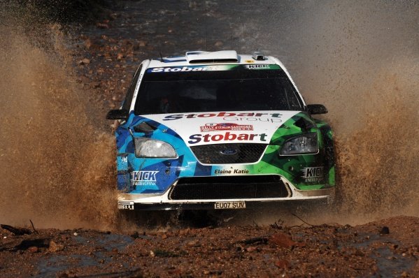 FIA World Rally Championship, Rd 6.
May 15-18, 2008
Rally d'Italia Sardegna, Olbia, Sardinia, Italy
Day Three, Sunday May 18, 2008.
Mathew Wilson (GBR) on Stage 14.
DIGITAL IMAGE
FIA World Rally Championship, Rd6, Rally d'Italia Sardegna, Sardinia, Italy, Day Three, Sunday 18 May 2008.