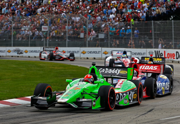 1-3 June, 2012, Detroit, Michigan, USA
James Hinchcliffe leads Graham Rahal, Oriol Servia, Mke Conway and JR Hildebrand.
(c)2012, Phillip G. Abbott
LAT Photo USA 1-3 June, 2012, Detroit, Michigan, USA
James Hinchcliffe leads Graham Rahal, Oriol Servia, Mke Conway and JR Hildebrand.
(c)2012, Phillip G. Abbott
LAT Photo USA