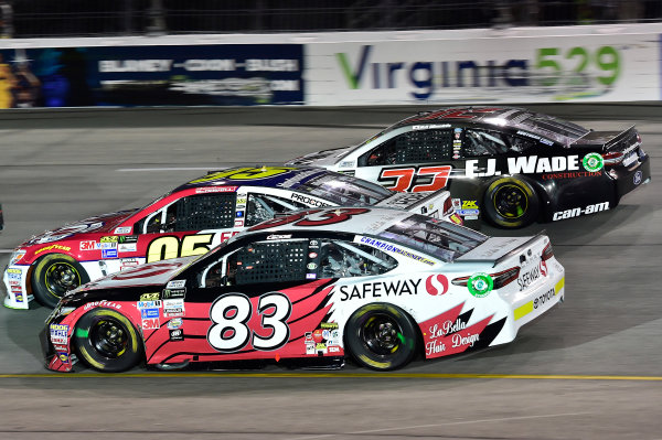 Monster Energy NASCAR Cup Series
Federated Auto Parts 400
Richmond Raceway, Richmond, VA USA
Saturday 9 September 2017
Michael McDowell, Leavine Family Racing, FDNY Foundation Chevrolet SS, Corey LaJoie, BK Racing, Safeway / LaBella Hair Design Toyota Camry, Matt DiBenedetto, GO FAS Racing, EJ Wade Construction Ford Fusion.
World Copyright: John K Harrelson / LAT Images Monster Energy NASCAR Cup Series
Federated Auto Parts 400
Richmond Raceway, Richmond, VA USA
Saturday 9 September 2017
Michael McDowell, Leavine Family Racing, FDNY Foundation Chevrolet SS, Corey LaJoie, BK Racing, Safeway / LaBella Hair Design Toyota Camry, Matt DiBenedetto, GO FAS Racing, EJ Wade Construction Ford Fusion.
World Copyright: John K Harrelson / LAT Images