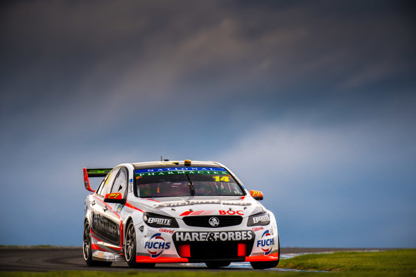 2017 Supercars Championship Round 3. 
Phillip Island 500, Phillip Island, Victoria, Australia.
Friday 21st April to Sunday 23rd April 2017.
Tim Slade drives the #14 Freightliner Racing Holden Commodore VF.
World Copyright: Daniel Kalisz/LAT Images
Ref: Digital Image 210417_VASCR3_DKIMG_1691.JPG