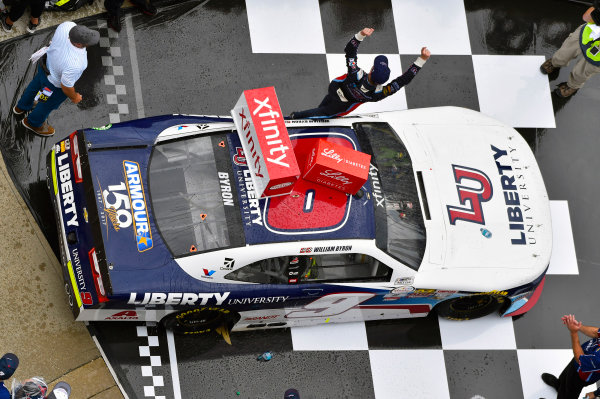 NASCAR XFINITY Series
Lilly Diabetes 250
Indianapolis Motor Speedway, Indianapolis, IN USA
Saturday 22 July 2017
Race winner William Byron, Liberty University Chevrolet Camaro celebrates
World Copyright: Nigel Kinrade
LAT Images