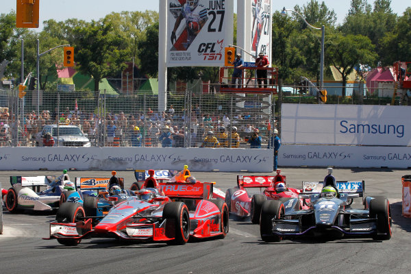 14 July, 2013, Toronto, Ontario CA
Sebastien Bourdais and Tony Kanaan at start of race
.(c)2013, Todd Davis
LAT Photo USA