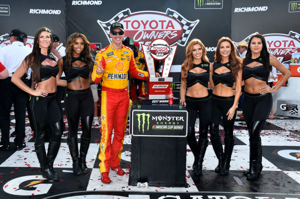 Monster Energy NASCAR Cup Series
Toyota Owners 400
Richmond International Raceway, Richmond, VA USA
Sunday 30 April 2017
Joey Logano, Team Penske, Shell Pennzoil Ford Fusion wins.
World Copyright: Rusty Jarrett
LAT Images
ref: Digital Image 17RIC1rj_4459