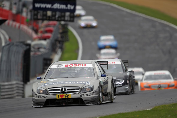 Bruno Spengler (CDN), Mercedes-Benz Bank AMG, Mercedes-Benz Bank AMG C-Klasse (2009), finished second.
DTM, Rd7, Brands Hatch, England, 3-5 September 2010.
World Copyright: LAT Photographic
ref: dne1005se184