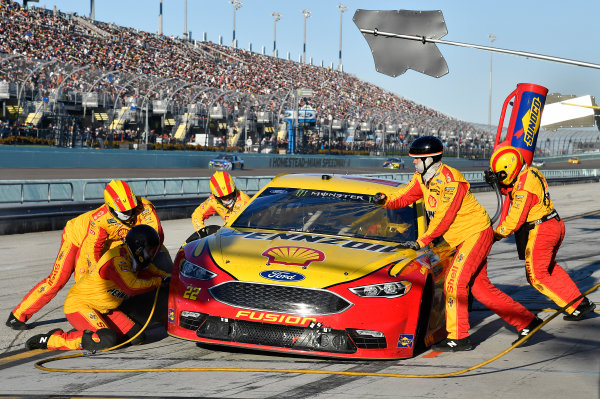 Monster Energy NASCAR Cup Series
Ford EcoBoost 400
Homestead-Miami Speedway, Homestead, FL USA
Sunday 19 November 2017
Joey Logano, Team Penske, Ford Fusion
World Copyright: Rusty Jarrett
LAT Images Monster Energy NASCAR Cup Series
Ford EcoBoost 400
Homestead-Miami Speedway, Homestead, FL USA
Sunday 19 November 2017
Joey Logano, Team Penske, Ford Fusion
World Copyright: Rusty Jarrett
LAT Images