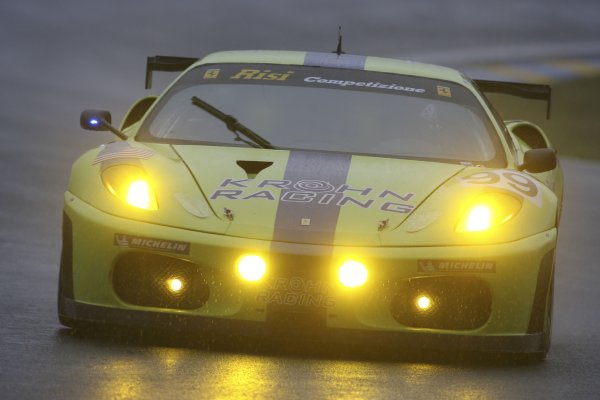 2007 Le Mans 24 Hours.
Le Mans, France.  13th - 17th June.
Thursday Practice.
Tracy Krohn (USA)/ Nic Jonsson (SWE)/Colin Braun (USA) (no 99 Ferrari F430 GT). Action. 
World Copyright: Alastair Staley/LAT Photographic
ref: Digital Image RK4O0190

