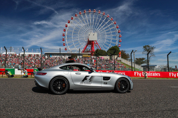 Safety Car on the grid at Formula One World Championship, Rd16, Japanese Grand Prix, Race, Suzuka, Japan, Sunday 8 October 2017.