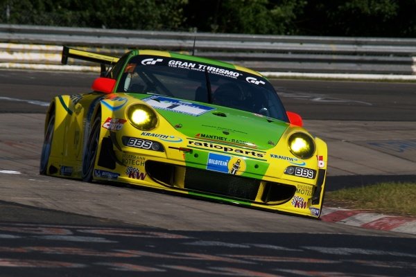 Timo Bernhard (GER) / Marc Lieb (GER) / Romain Dumas (FRA) / Marcel Tiemann (GER) Manthey Racing Porsche 997 GT3-RSR.
Nurburgring 24 Hours, Nurburgring Nordschleife, Germany, 8-10 June 2007.
DIGITAL IMAGE Timo Bernhard (GER) / Marc Lieb (GER) / Romain Dumas (FRA) / Marcel Tiemann (GER) Manthey Racing Porsche 997 GT3-RSR.
Nurburgring 24 Hours, Nurburgring Nordschleife, Germany, 8-10 June 2007.
DIGITAL IMAGE