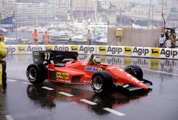 1984 Monaco Grand Prix.
Monte Carlo, Monaco.
31/5-3/6 1984.
Michele Alboreto (Ferrari 126C4) 6th position.
Ref-84 MON 61.
World Copyright - LAT Photographic

