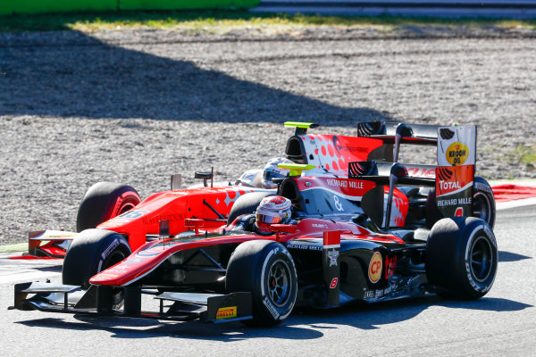 Autodromo Nazionale di Monza, Italy.
Sunday 3 September 2017
Alexander Albon (THA, ART Grand Prix). and Jordan King (GBR, MP Motorsport). 
Photo: Bloxham/FIA Formula 2
ref: Digital Image _W6I4567