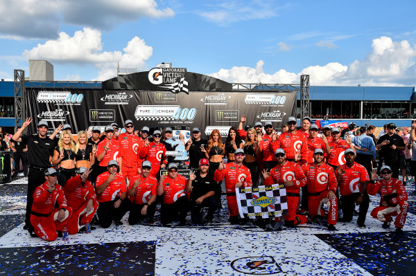 Monster Energy NASCAR Cup Series
Pure Michigan 400
Michigan International Speedway, Brooklyn, MI USA
Sunday 13 August 2017
Kyle Larson, Chip Ganassi Racing, Target Chevrolet SS wins
World Copyright: Rusty Jarrett
LAT Images Monster Energy NASCAR Cup Series
Pure Michigan 400
Michigan International Speedway, Brooklyn, MI USA
Sunday 13 August 2017
Kyle Larson, Chip Ganassi Racing, Target Chevrolet SS wins
World Copyright: Rusty Jarrett
LAT Images