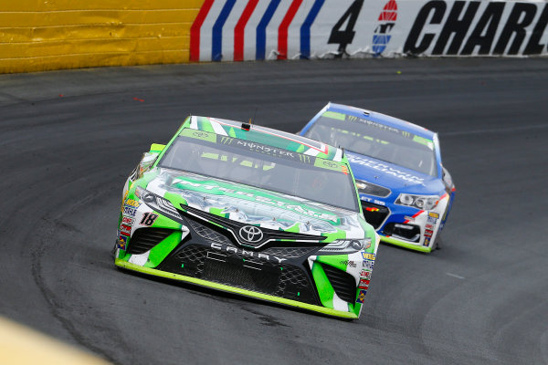 Monster Energy NASCAR Cup Series
Bank of America 500
Charlotte Motor Speedway, Concord, NC
Sunday 8 October 2017
Kyle Busch, Joe Gibbs Racing, Interstate Batteries Toyota Camry and Jamie McMurray, Chip Ganassi Racing, Sherwin-Williams Chevrolet SS
World Copyright: Russell LaBounty
LAT Images