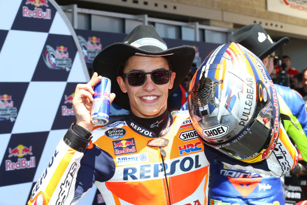 2017 MotoGP Championship - Round 3
Circuit of the Americas, Austin, Texas, USA
Sunday 23 April 2017
Race winner Marc Marquez, Repsol Honda Team
World Copyright: Gold and Goose Photography/LAT Images
ref: Digital Image MotoGP-Post-500-2838 2017 MotoGP Championship - Round 3
Circuit of the Americas, Austin, Texas, USA
Sunday 23 April 2017
Race winner Marc Marquez, Repsol Honda Team
World Copyright: Gold and Goose Photography/LAT Images
ref: Digital Image MotoGP-Post-500-2838