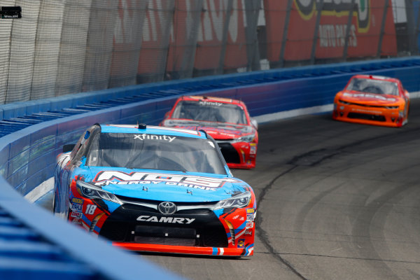 2017 NASCAR Xfinity Series
Service King 300
Auto Club Speedway, Fontana, CA USA
Saturday 25 March 2017
Kyle Busch, NOS Energy Drink Toyota Camry, Erik Jones, Game Stop / Nyko Mini Boss Toyota Camry, Kyle Larson
World Copyright: Lesley Ann Miller/LAT Images
ref: Digital Image lam_170325FON21759 2017 NASCAR Xfinity Series
Service King 300
Auto Club Speedway, Fontana, CA USA
Saturday 25 March 2017
Kyle Busch, NOS Energy Drink Toyota Camry, Erik Jones, Game Stop / Nyko Mini Boss Toyota Camry, Kyle Larson
World Copyright: Lesley Ann Miller/LAT Images
ref: Digital Image lam_170325FON21759