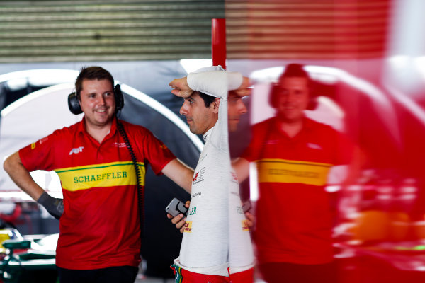 FIA Formula E Second Pre-Season Testing Event.
Lucas di Grassi, ABT Schaeffler Audi Sport, Spark-Abt Sportline.
Donington Park Racecourse,
Derby, United Kingdom.
Wednesday 7 September 2016.
Photo: Adam Warner / LAT
ref: Digital Image _L5R3310
